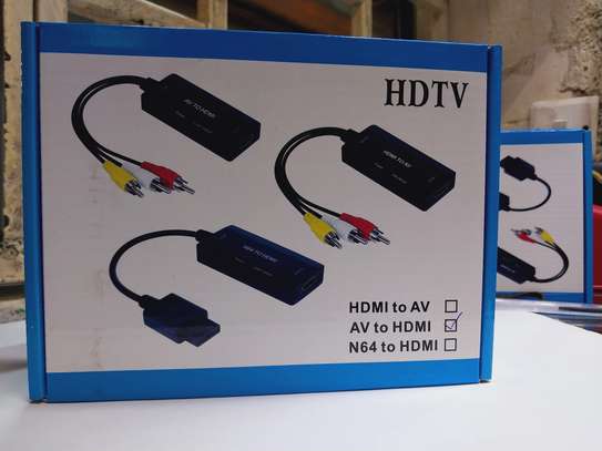 RCA To HDMI Converter Composite To HDMI Adapter Converter image 2