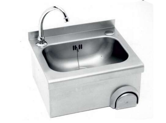 Knee operated wall mounted hands washing basin image 3