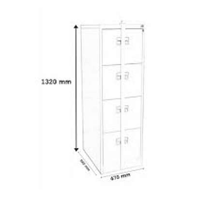4 Drawer Steel Imported Filling Cabinet image 7