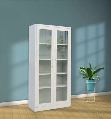 Office Cabinet; 2 Door Full Glass Filing Cabinet image 5