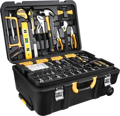 DEKOPRO 258 Piece Tool Kit with Rolling Tool Box image 2