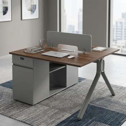 Office Workstation; 2-Way Modern Office Workstation image 2