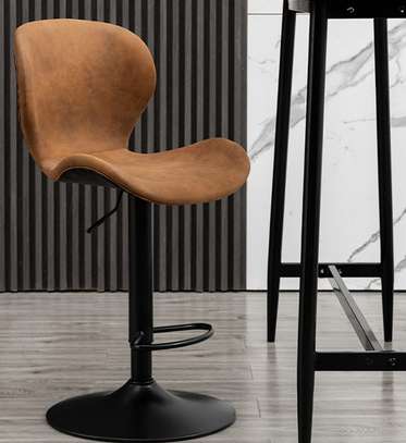 Office Stool: Upholstered Adjustable Swivel Barstool image 5