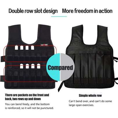 Weighted Vest Fitness Weight Training Workout Boxing Jacket image 3