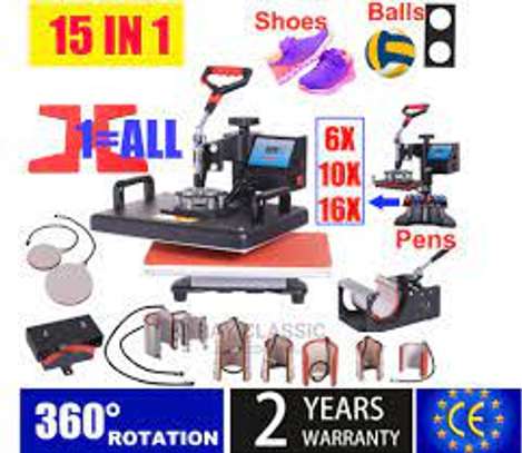 15 In 1 Combo Multifunctional Sublimation Heat Press image 1
