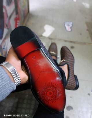 Premium Leather Botbuy Monk Slipon Mens Grey Official Shoes image 1