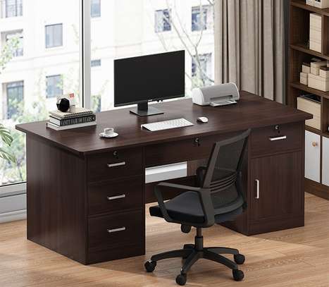 Office Desk :  Modern Computer Desk with Drawer image 4