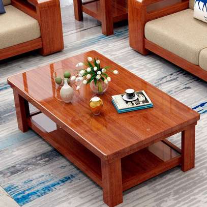 Coffee Table: Rectangular Mahogany Table image 1