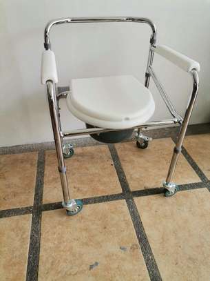 FOLDABLE TOILET SEAT COMMODE W WHEELS SALE PRICES KENYA image 1