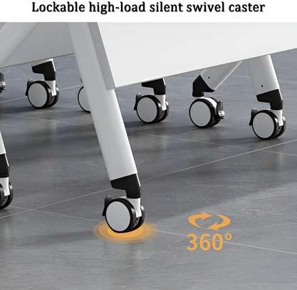 Office Desk: Training Foldable White Desk image 2