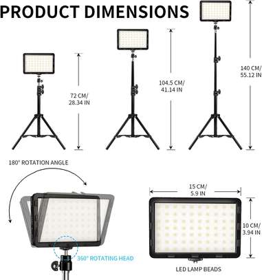 8000K Dimmable Bi-Color Panel Light for Live Streaming image 4