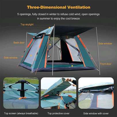 5-8 people waterproof automatic camping tents image 1