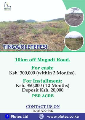 One Acre Of Land For Sale in Tinga / Oletepesi image 2