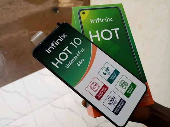 Infinix Hot 10 64gb 3gb ram 5200mAh battery New in Shop(Offer) image 1