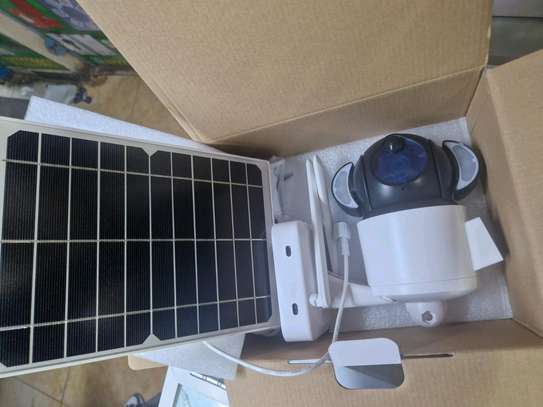 Solar floodlight CCTV camera supply and installation image 3