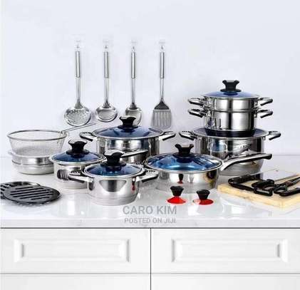 30pcs Marwa Germany Stainless Steel Cookware Set image 1