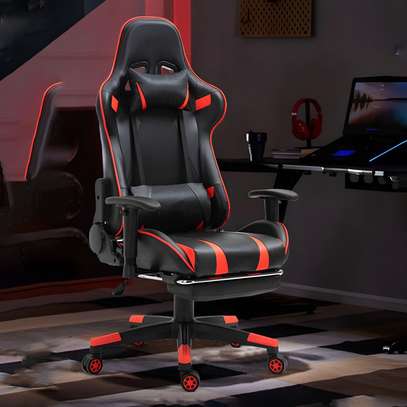 Office Chair: Back Angle Leather Game Chair Ergonomic Design image 1