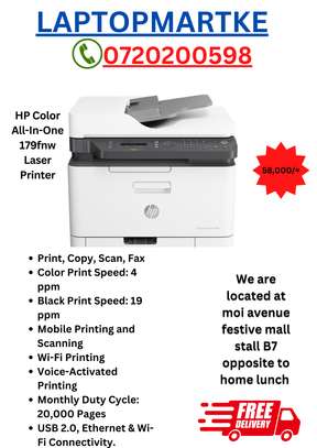 HP Color All-In-One 179fnw Laser Printer image 1