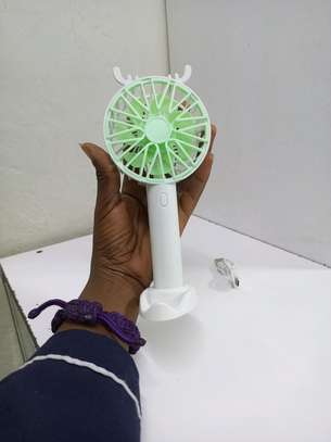 Mini portable fan rechargeable fan image 1
