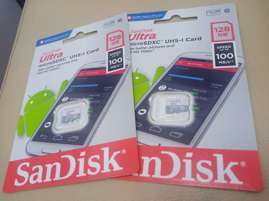 Sandisk SanDisk 128GB 100MB/s Ultra A1 Micro SD Memory Cards image 1