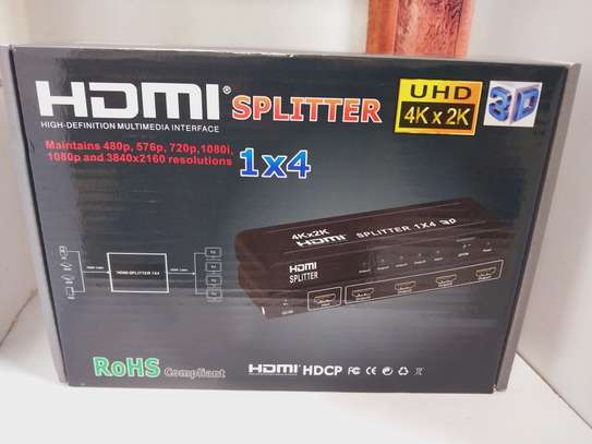 3D 4K HDMI Splitter (4-way) Premium 1x4 Splitter image 1