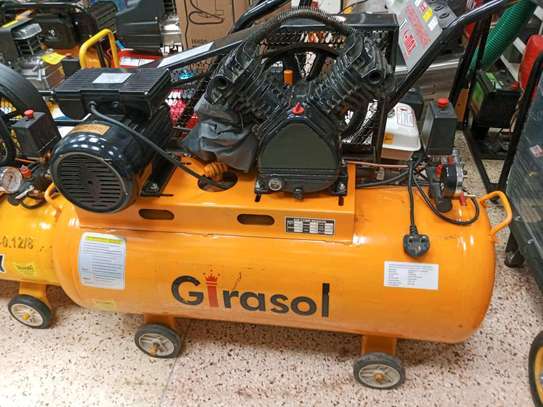 Girasol 100l 3hp with double piston air compressor image 1