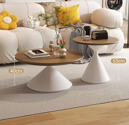 Wooden Home Office Coffee Table Set image 11