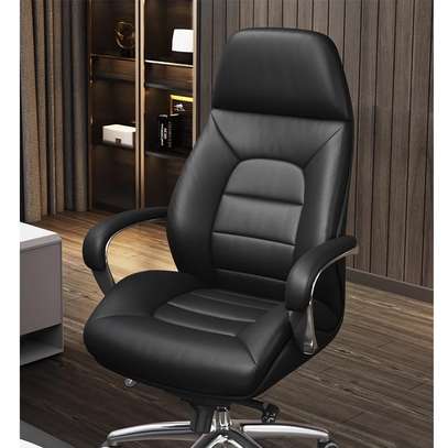 New Ergonomic High-Back Leather Office Chair image 2