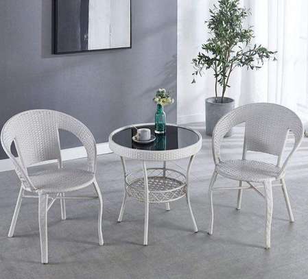 Office Set: Outdoor Brown Rattan Set image 5