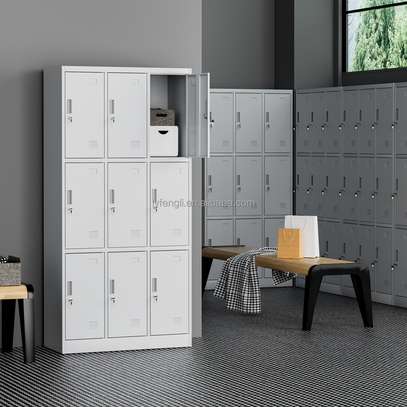 Office Cabinet; Stacked 9-Compartment Office Locker image 6