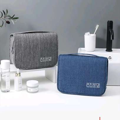 Portable cosmetic makeup toiletry bags with hooks image 2