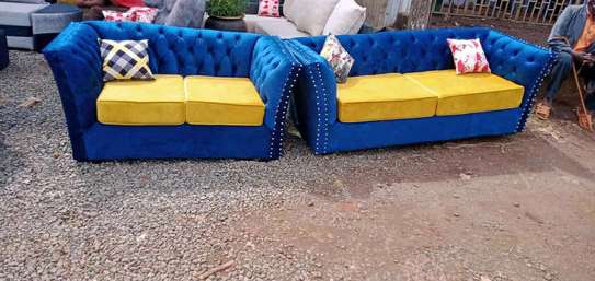 5seater modern chesterfield sofa with perfect finishing image 1
