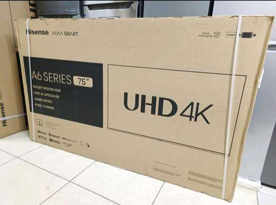 Hisense 75 inch Smart 4K HDR Frameless TV image 1