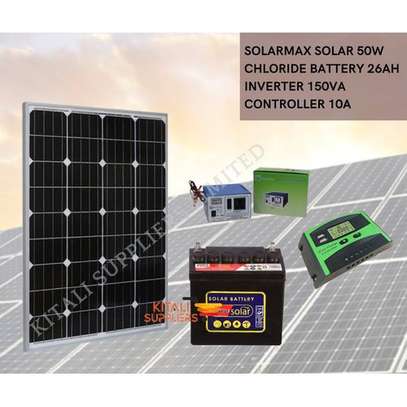 Solarmax Solar Fullkit 50w With Chloride Wet Battery image 1