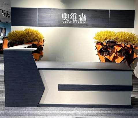 Office Table; 2000MM Modern Reception Table image 3