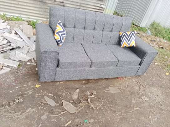 Grey 3 seater sofa set on sell image 3