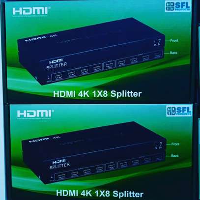 Generic 8-Port 1 In 8 Out 8 Way 4K 1080P HDMI Splitter image 1