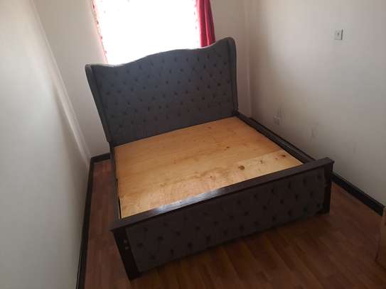 Grey King Size Bed 6 by 6 NEGOTIABLE image 4
