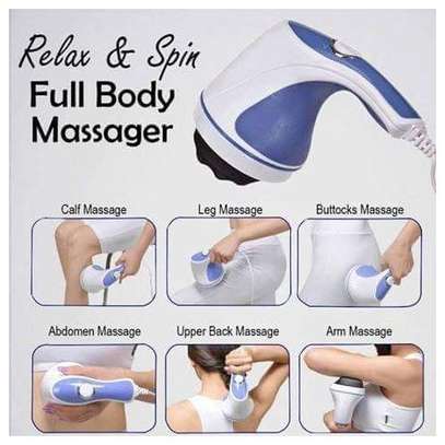Relax & Tone Relax And Spin Tone Full Body Massager - Blue/White image 1