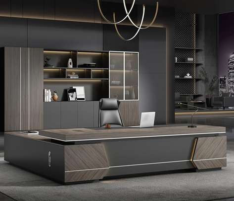 Office Desk: L-Designed 2400mm CEO Desk image 1