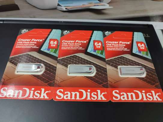 Original SanDisk Cruzer Force USB Flash Pendrive 32GB 64GB Metal Memory Stick USB 2.0 Flash Disk U Stick For Computer image 1