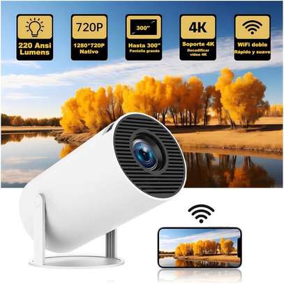 Mini Projector with WIFI 6 and Bluetooth, 4K 1080P image 1