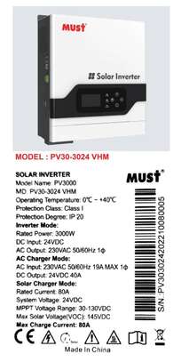 Must Solar Inverter, 24v, 80amppt, 5kva image 1