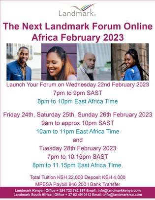 The Next Landmark Forum Online Africa image 1