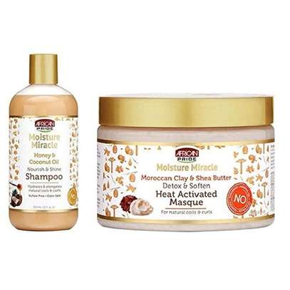 AFRICAN PRIDE Shampoo With Honey + Heat Activated Masque image 1