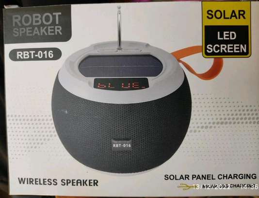 Solar Bluetooth speaker with fm image 1