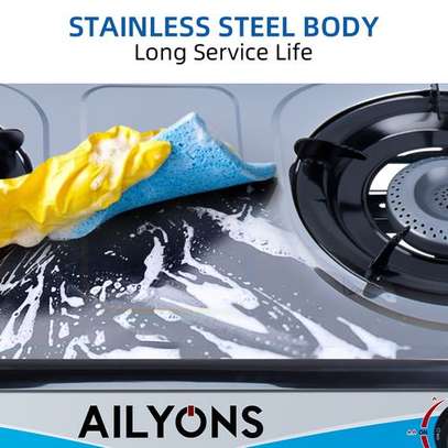 AILYONS GS013 Stainless Steel Table Top Double Burner image 2