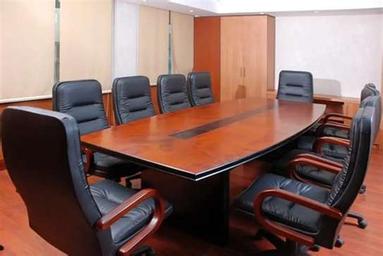 Executive 3-Meter Mahogany Meeting Table image 3