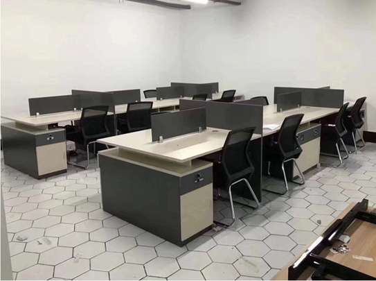 Workstation: Modern 4-Way Office Modular Work-Station image 4