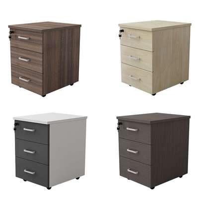 Office file cabinet: 3-drawer movable pedestal image 4
